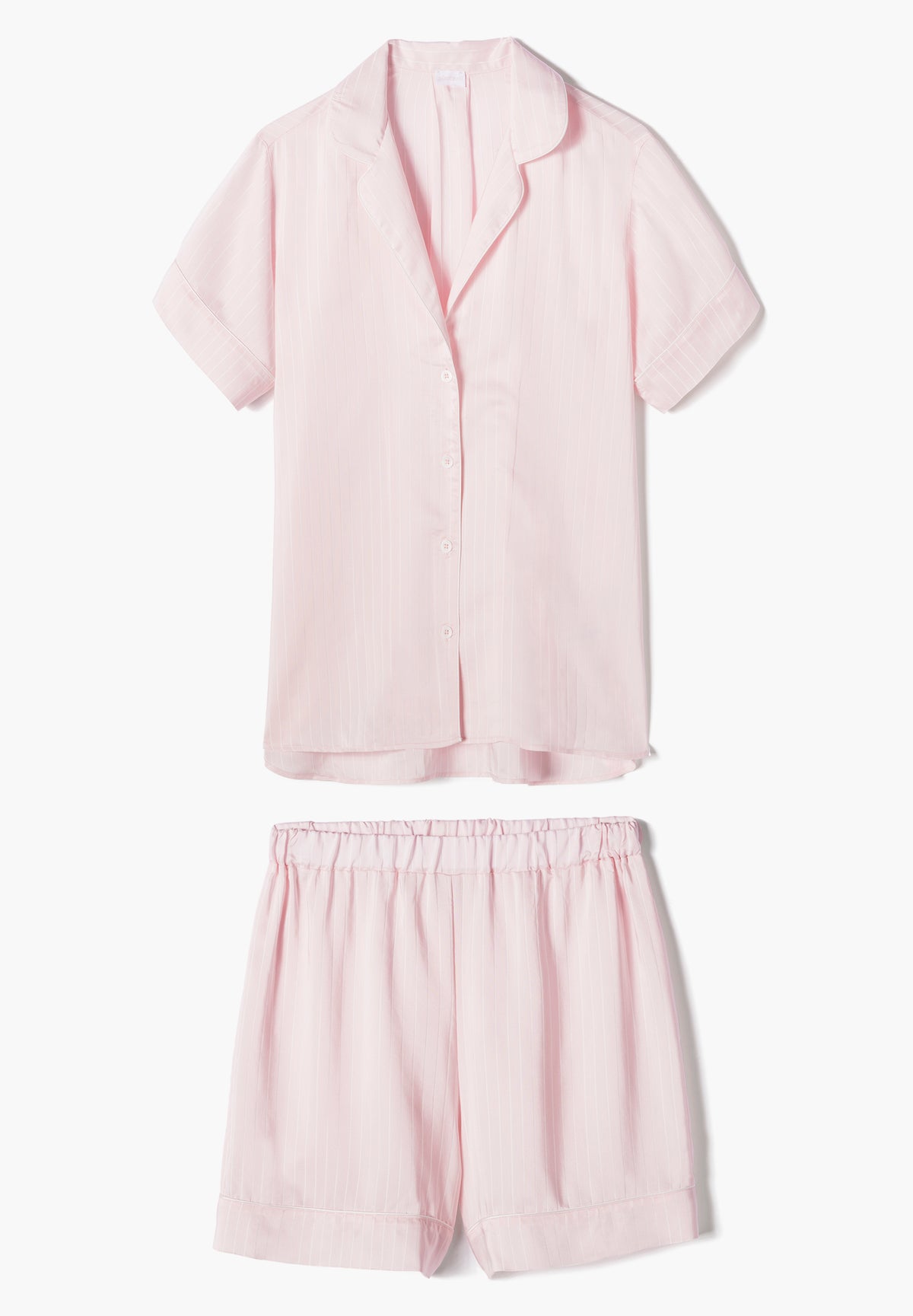 Feminine Stripes | Pyjama kurz - pink stripes