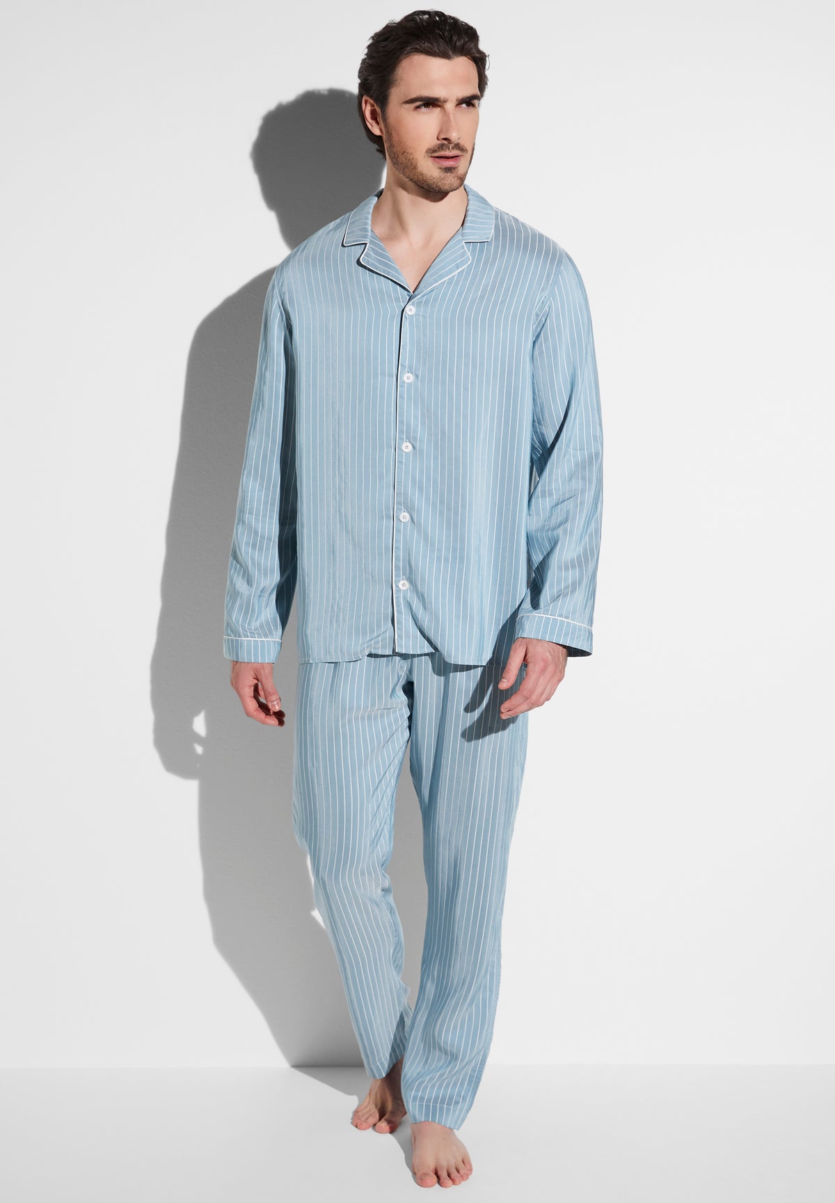 Pinstripes | Pyjama lang - aqua stripes