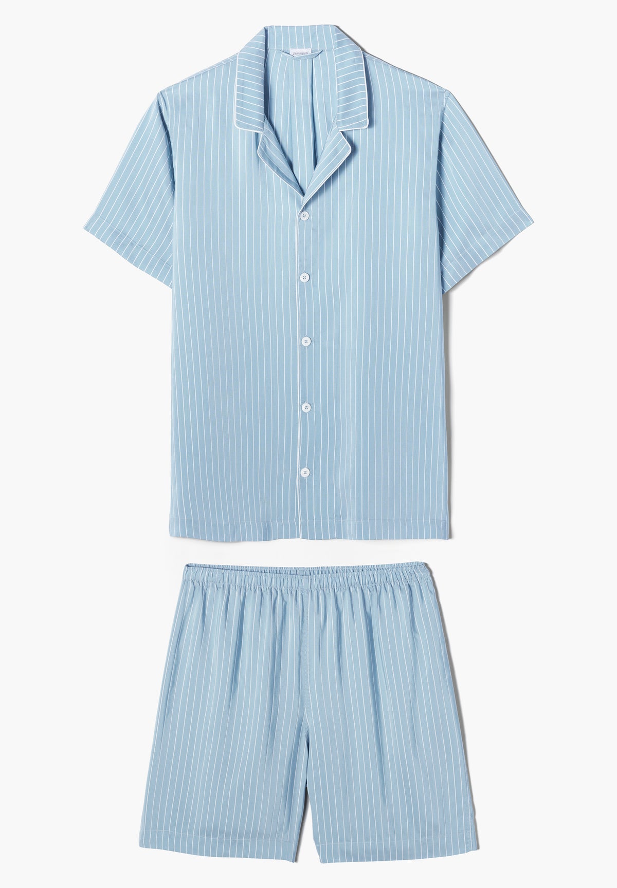 Pinstripes | Pyjama Short - aqua stripes