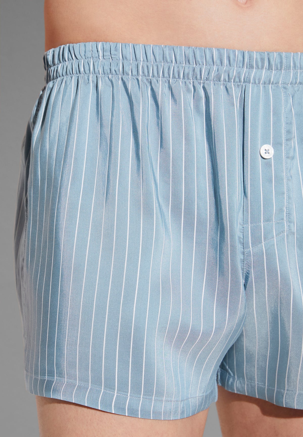 Pinstripes | Boxer Shorts - aqua stripes