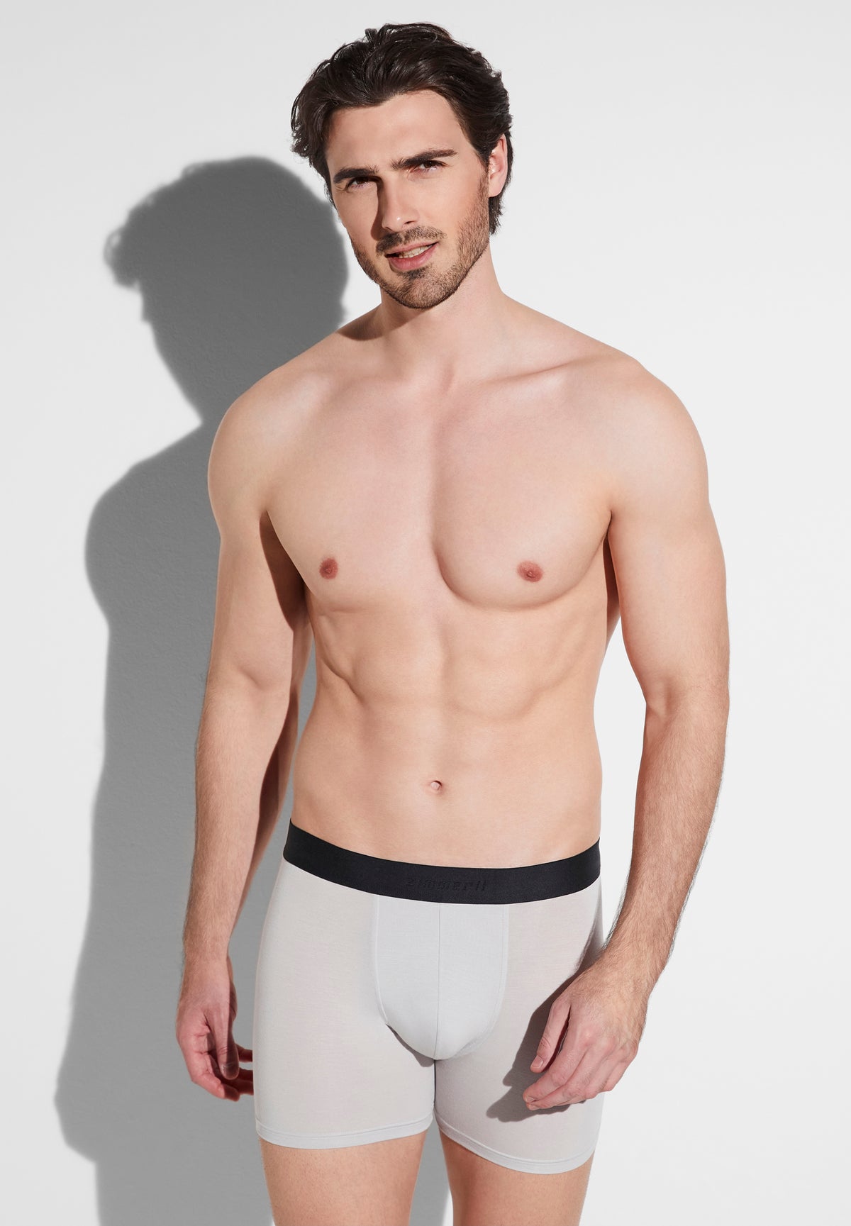 Pureness | Boxer Brief, längeres Bein - pastel grey