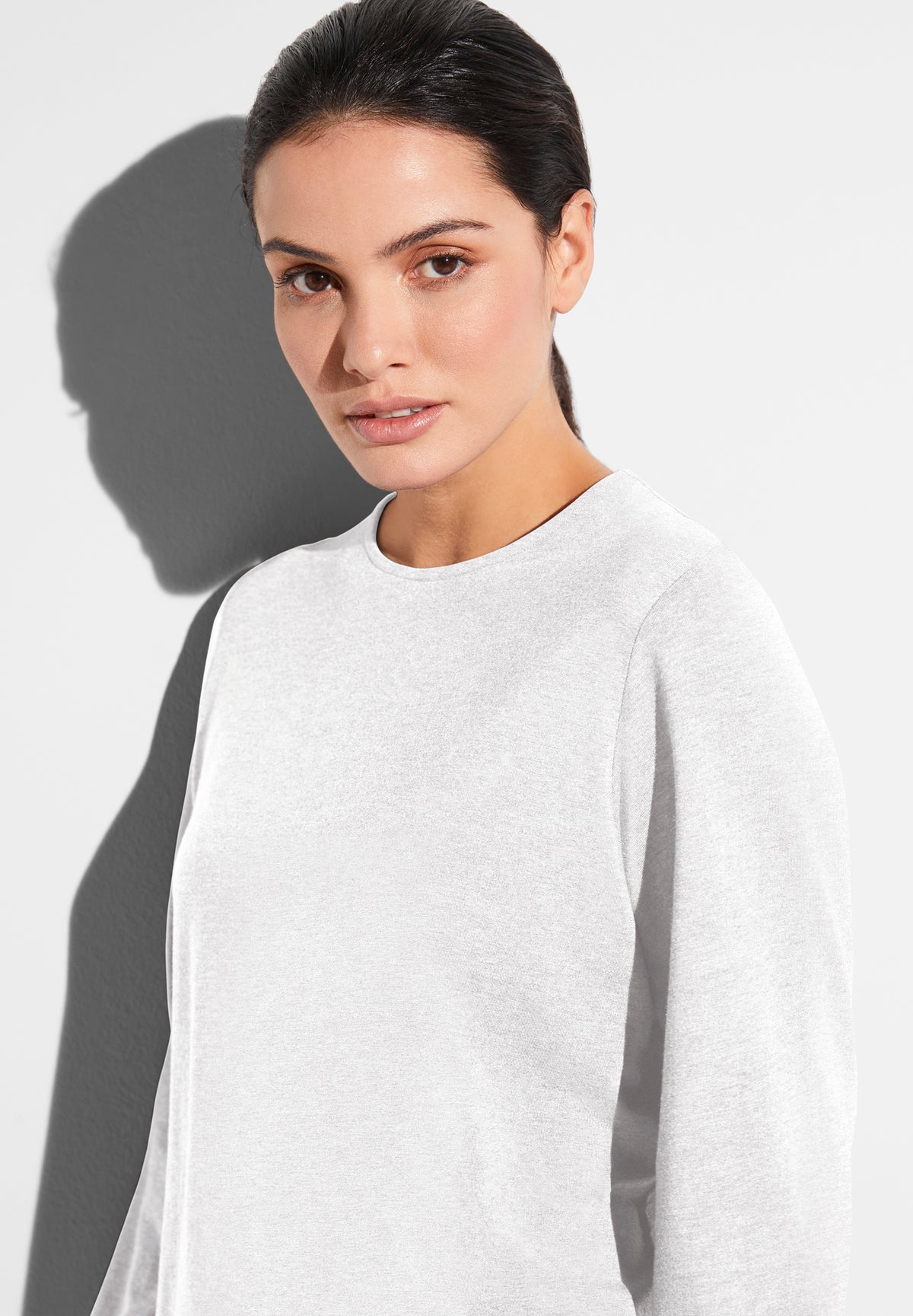 Soft Lounge | T-Shirt langarm - cloud