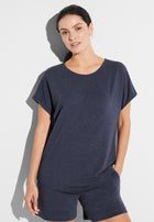 Soft Lounge | T-Shirt kurzarm - blue mélange