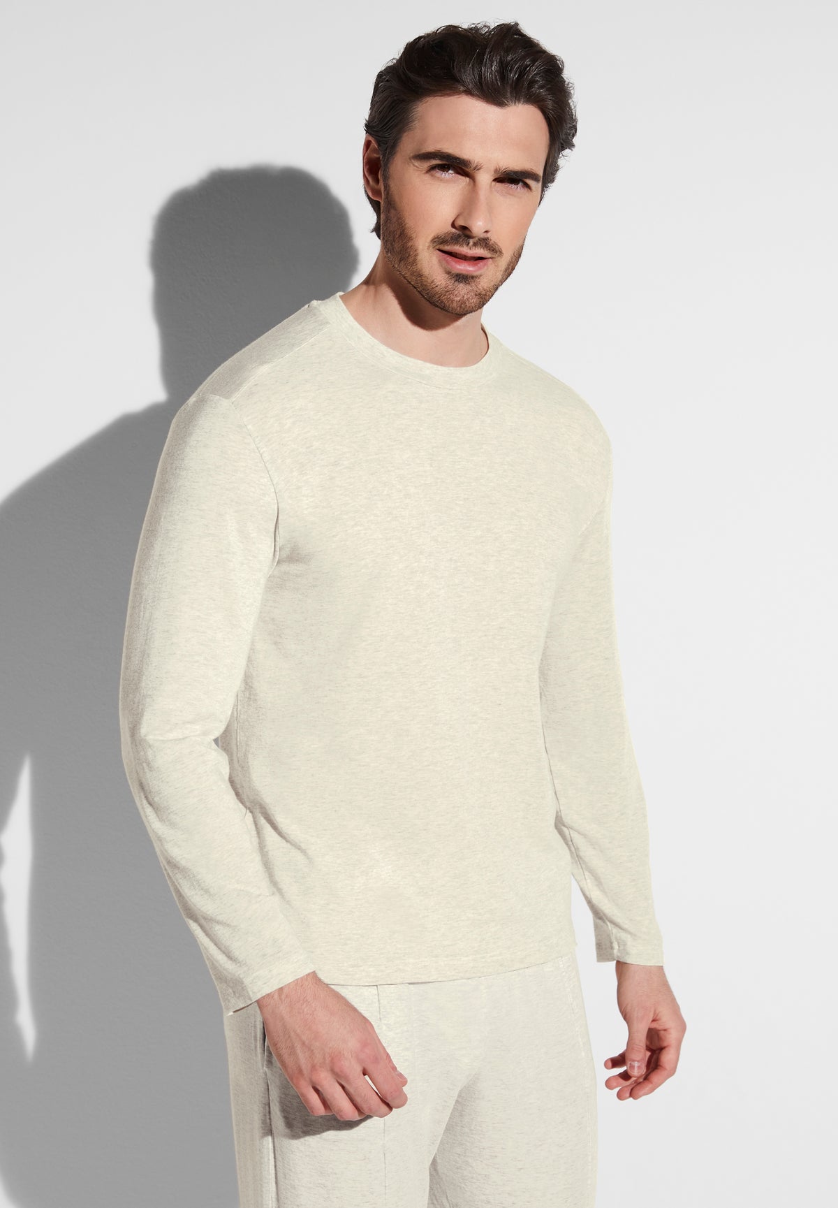 Soft Lounge | T-Shirt Long Sleeve - cloud