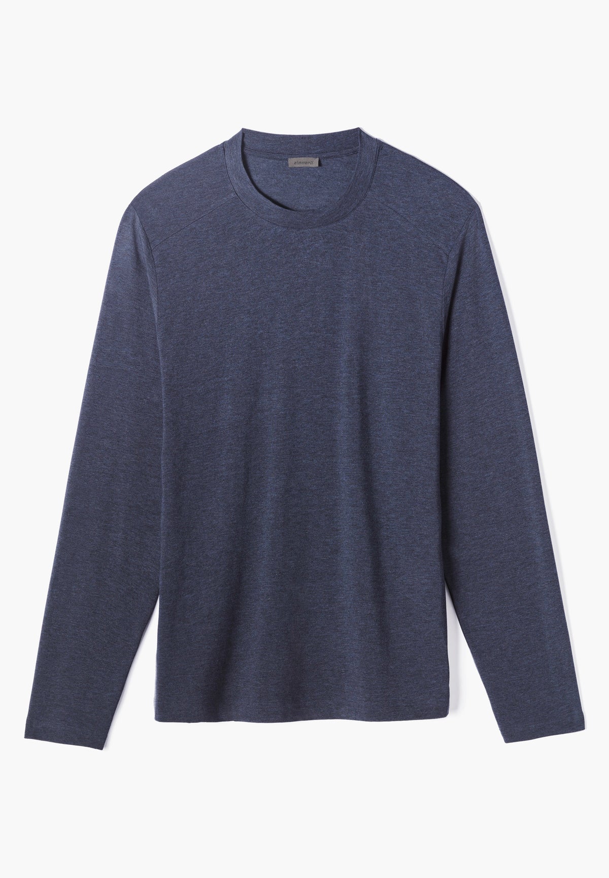 Soft Lounge | T-Shirt Long Sleeve - blue mélange