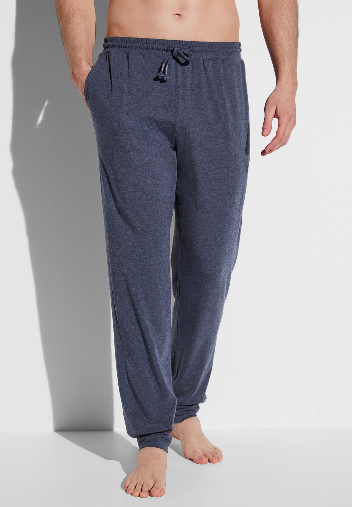 Soft Lounge | Pants Long - blue mélange