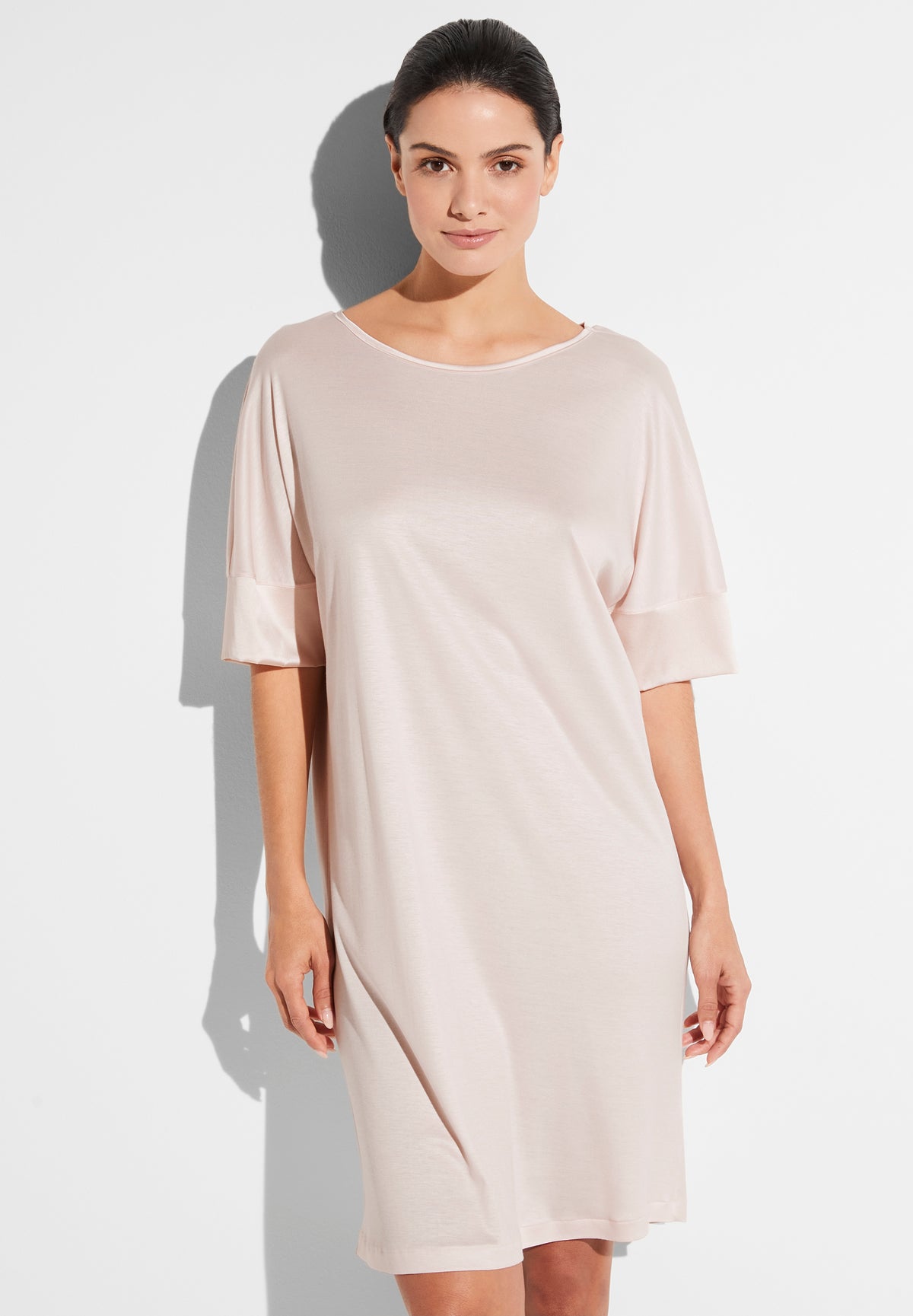 Silk Dreams | Sleepshirt Short Sleeve - rose quartz