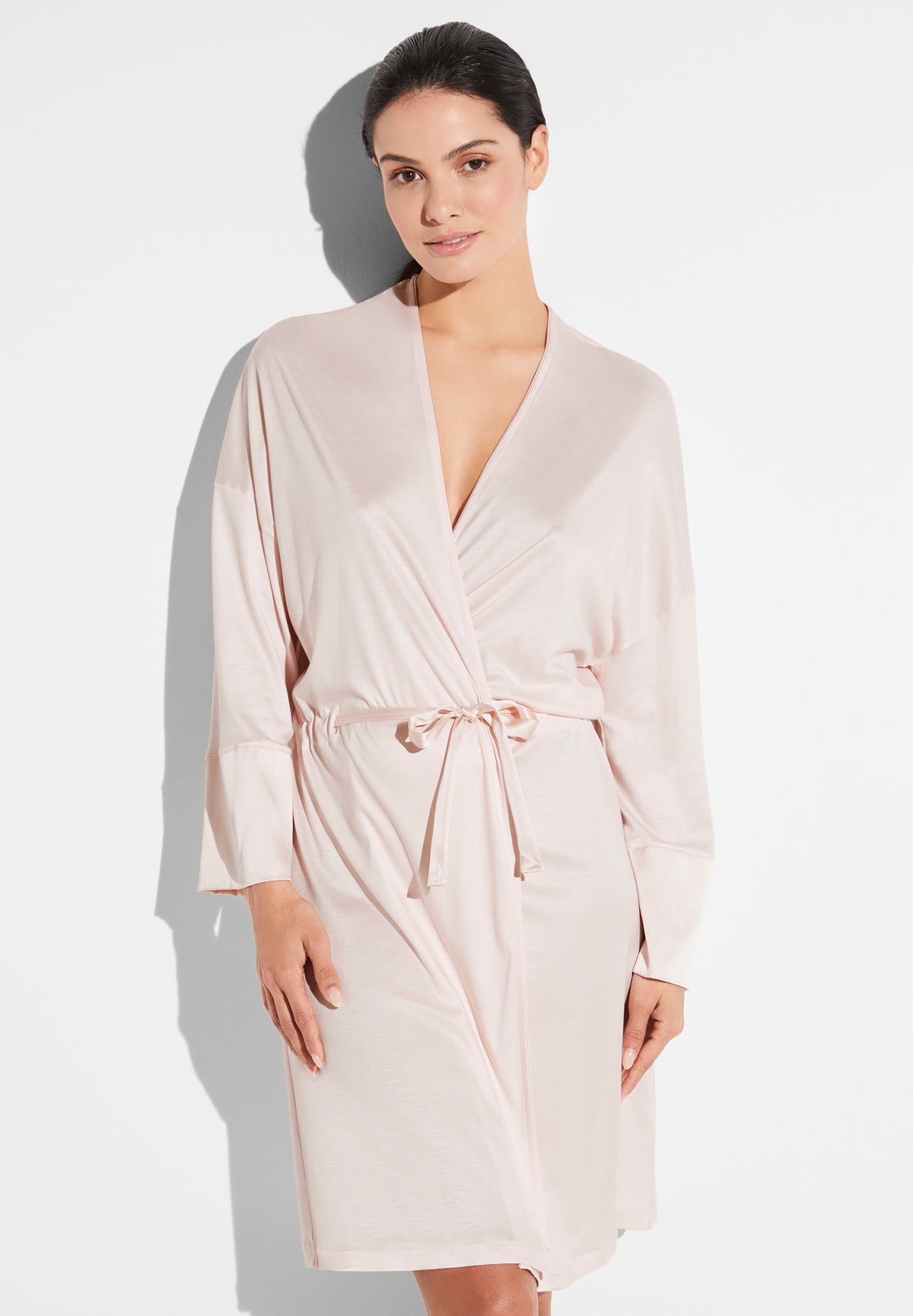 Silk Dreams | Robe de chambre courte - rose quartz